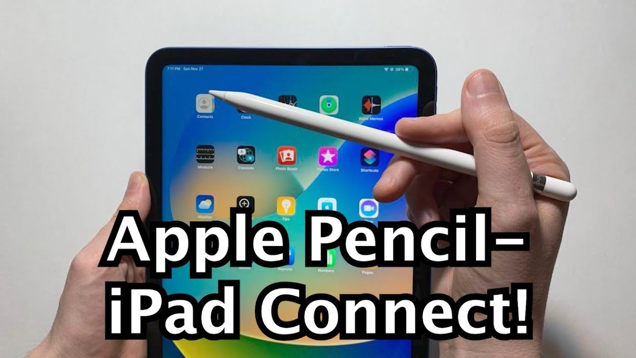 Как подключить Apple Pencil к iPad